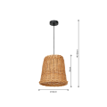 LAMPAMI - lampa sufitowa BOHO, żyrandol BOHO, lampa nad stół, lampa w stylu boho