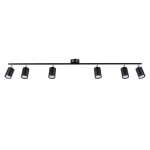 Lampa sufitowa listwa czarna 135 cm 6xGU10 LEMMI 6L 