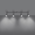 LAMPAMI - lampa sufitowa biała, lampa do salonu listwa oświetleniowa, biała lampa sufitowa listwa spot
