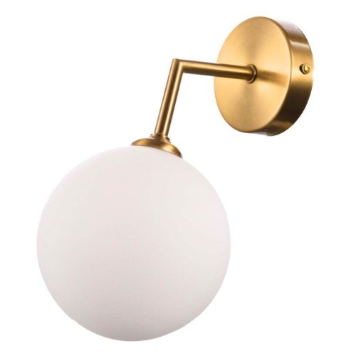 LAMPAMI - lampa ścienna, kinkiet do salonu, złoty kinkiet nowoczesny, kinkiet do sypialni, lampa glamour