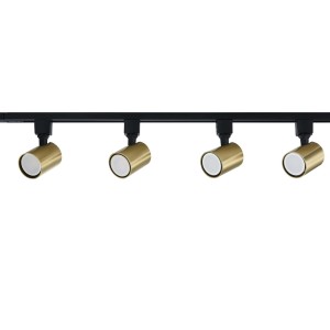 Lampa sufitowa na szynoprzewodzie 160 cm czarny ze złotym SNOW SET 1F 