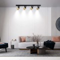 LAMPAMI - lampa sufitowa złota, lampa do salonu, nowoczesna lampa do salonu złota, lampa w korytarzu