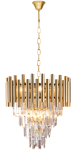 Złoty żyrandol kryształowy MADISON GOLD 9xE14