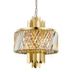 Złoty żyrandol kryształowy MARGOT GOLD 6xE14