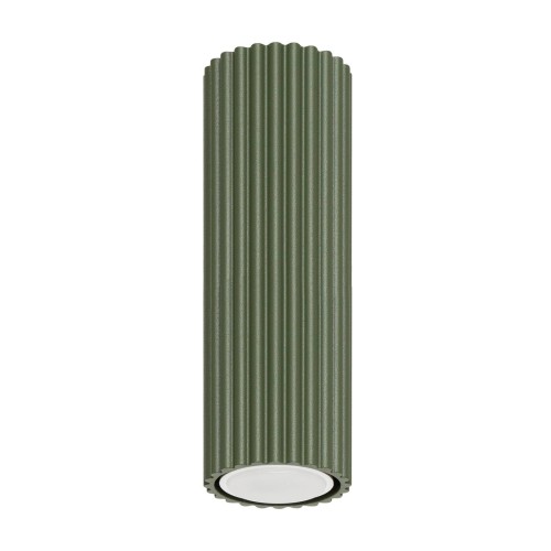 LAMPAMI - lampa sufitowa tuba, tuby sufitowe, zielona lampa tuba, tuba sufitowa ryflowana
