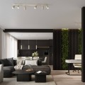 LAMPAMI - kaszmirowa lampa listwa sufitowa, lampa przysufitowa kaszmir, kaszmirowa lampa sufitowa do salonu
