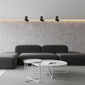 LAMPAMI - czarna tuba sufitowa, lampa przysufitowa czarna, czarna lampa sufitowa do salonu