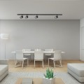 LAMPAMI - listwa oświetleniowa czarna, oświetlenie szynowe, lampy regulowane do salonu