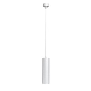 Lampa wisząca tuba sufitowa biała karbowna 150 cm TOKIO 1xGU10 