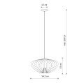 LAMPAMI - długa lampa wisząca metalowa szkic