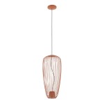 Metalowa lampa wisząca kolor sjena palona/terracotta 200 cm 1xGU10 PUMPKIN S