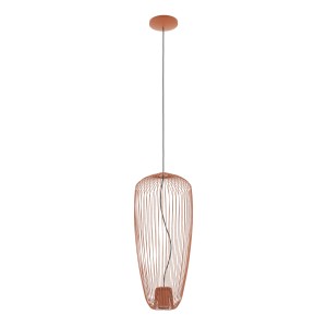 Metalowa lampa wisząca kolor sjena palona/terracotta 200 cm 1xGU10 PUMPKIN S