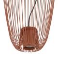 LAMPAMI - długa lampa wisząca metalowa, lampa wisząca nowoczesna, nowoczesna lampa wisząca do salonu, żyrandol nowoczesny