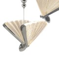 LAMPAMI - nowoczesna lampa wisząca, lampa do salonu, srebrna lampa ledowa, lampa do sypialni, designerska lampa ledowa