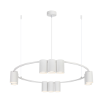 Biały żyrandol nowoczesny 180 cm 10xGU10 (koło) GENESIS WHITE 