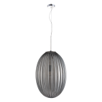 Lampa wisząca pojedyncza szkło dymione ryflowane 160 cm BRAGA SMOKED 1xE27