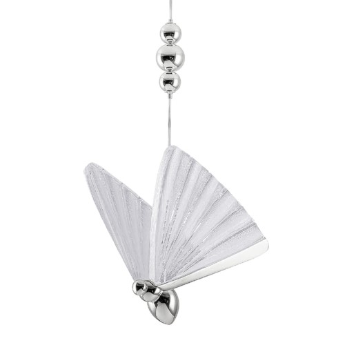 LAMPAMI - nowoczesna lampa wisząca, lampa do salonu, srebrna lampa ledowa, lampa do sypialni, designerska lampa ledowa
