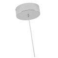 LAMPAMI - nowoczesna lampa wisząca, lampa do salonu, srebrna lampa ledowa, designerska lampa ledowa