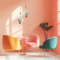 LAMPAMI - nowoczesna lampa wisząca, lampa do salonu, kolorowa lampa ledowa, lampa do sypialni, designerska lampa