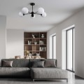 LAMPAMI - lampa sufitowa do salonu klosze białe kule, lampa sufitowa wisząca do salonu, lampa nad stół, lampa szklane kule