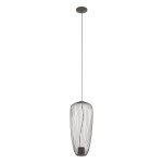 Szara metalowa lampa wisząca 200 cm 1xGU10 PUMPKIN S 