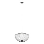 Szara metalowa lampa wisząca 200 cm 1xGU10 PUMPKIN M