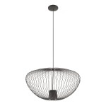 Szara metalowa lampa wisząca 200 cm 1xGU10 PUMPKIN L
