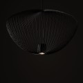 LAMPAMI - metalowa lampa wisząca nowoczesna, szara lampa wisząca długa, lampa na klatkę schodową