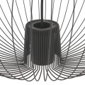 LAMPAMI - metalowa lampa wisząca nowoczesna, szara lampa wisząca długa, lampa na klatkę schodową