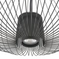 LAMPAMI - metalowa lampa wisząca nowoczesna, szara lampa wisząca długa, lampa na klatkę schodową