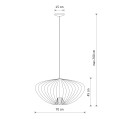 LAMPAMI - metalowa lampa wisząca nowoczesna szkic