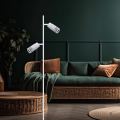 LAMPAMI - biała lampa stojąca, lampa podłogowa do salonu, lampa stojąca podłogowa