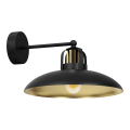 LAMPAMI - lampa ścienna industrialna, kinkiet do salonu, czarny kinkiet nowoczesny, kinkiet do sypialni, kinkiet glamour