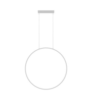 Lampa wisząca do łazienki biała 120 cm IP44 Mirror mała 1xLED  CCT