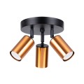 LAMPAMI - miedziana lampa sufitowa, lampa przysufitowa, lampa sufitowa do salonu
