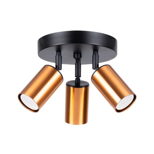 LAMPAMI - miedziana lampa sufitowa, lampa przysufitowa, lampa sufitowa do salonu