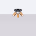 LAMPAMI - miedziana lampa sufitowa, lampa przysufitowa, lampa sufitowa do salonu