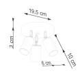 LAMPAMI - miedziana lampa sufitowa szkic