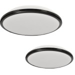 Plafon łazienkowy ledowy IP44 4000K TERMA BLACK 24W Ø360 mm