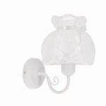 Kinkiet do sypialni biały 1xE27 40W ROSSINI 