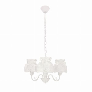 Żyrandol do sypialni biały 3xE27 40W ROSSINI 