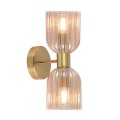 LAMPAMI - lampa ścienna, kinkiet do salonu, złoty kinkiet nowoczesny, kinkiet do sypialni, lampa glamour