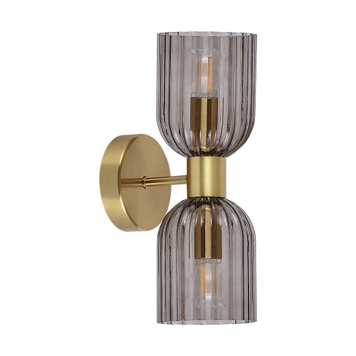 LAMPAMI - lampa ścienna, kinkiet do salonu, złoty kinkiet nowoczesny, kinkiet do sypialni, lampa glamour