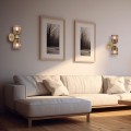 LAMPAMI - lampa ścienna, kinkiet do salonu, złoty kinkiet nowoczesny, kinkiet do sypialni, lampa glamour