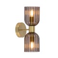 LAMPAMI - lampa ścienna, kinkiet do salonu, złoty kinkiet nowoczesny, kinkiet do sypialni, lampa glamour