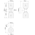 LAMPAMI - lampa ścienna szkic