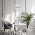 LAMPAMI - lampa nad okragły stół, lampa do jadalni, lampa nowoczesna wisząca biała