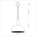 LAMPAMI - lampa nad okragły stół szkic