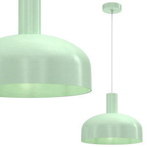 Miętowa lampa wisząca 1XE27 VISBY