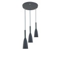 LAMPAMI - lampa nad stół, potrójna lampa wisząca, lampa wisząca szara